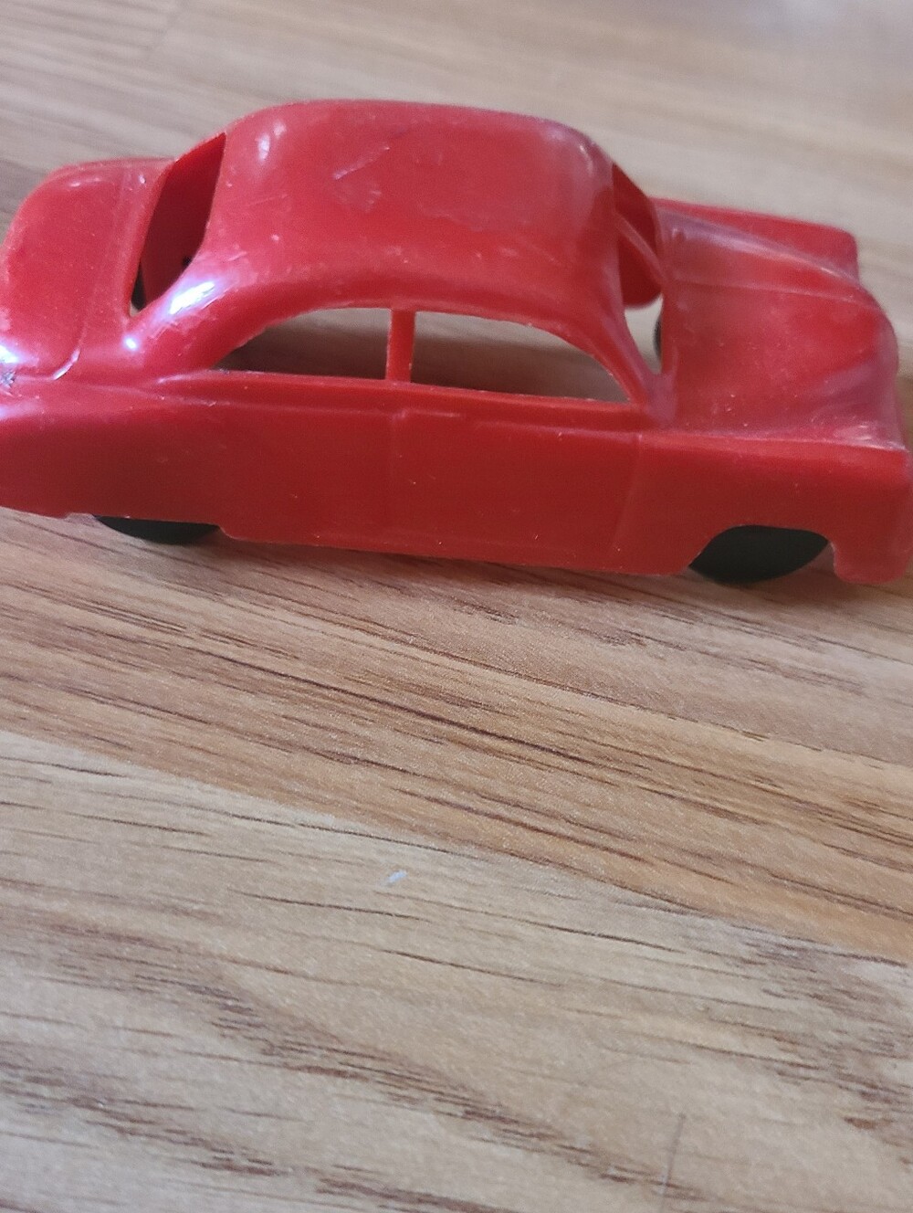 🌟 4/$20 Vintage 1950s Red Marx Plastic Sedan Toy Car